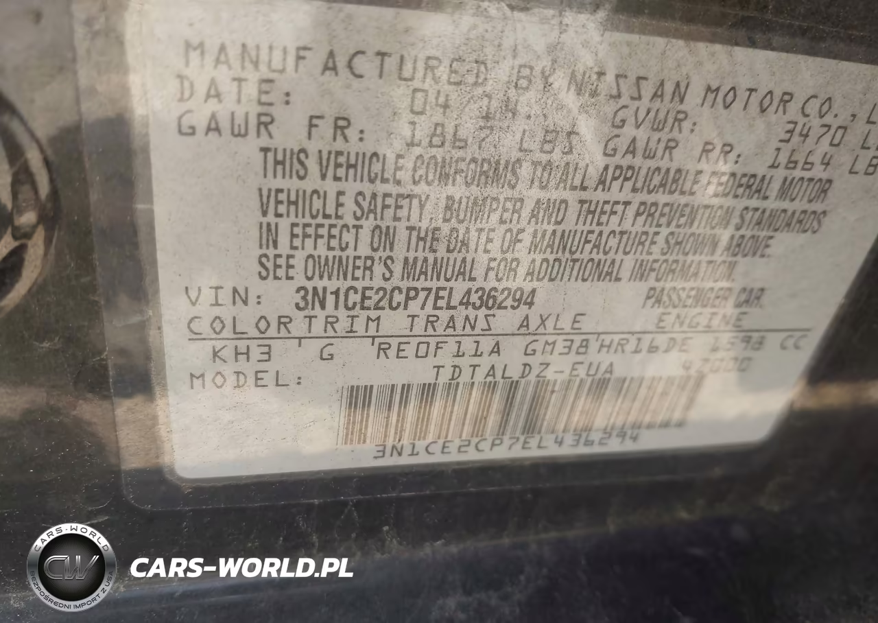 2014 Nissan Versa Note Sv VIN:3N1CE2CP7EL436294 - 9