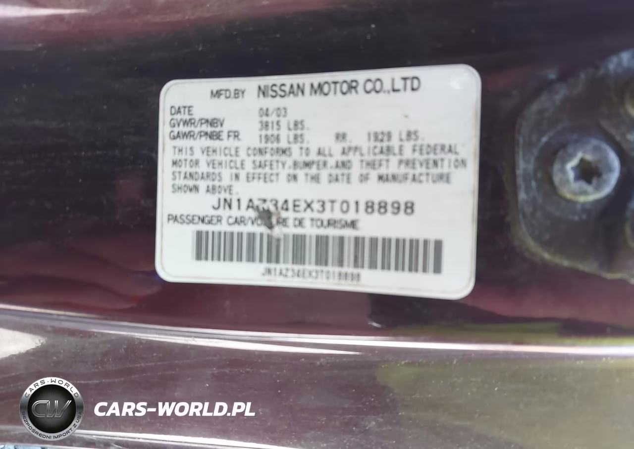2003 Nissan 350Z Enthusiast VIN:JN1AZ34EX3T018898 - 9