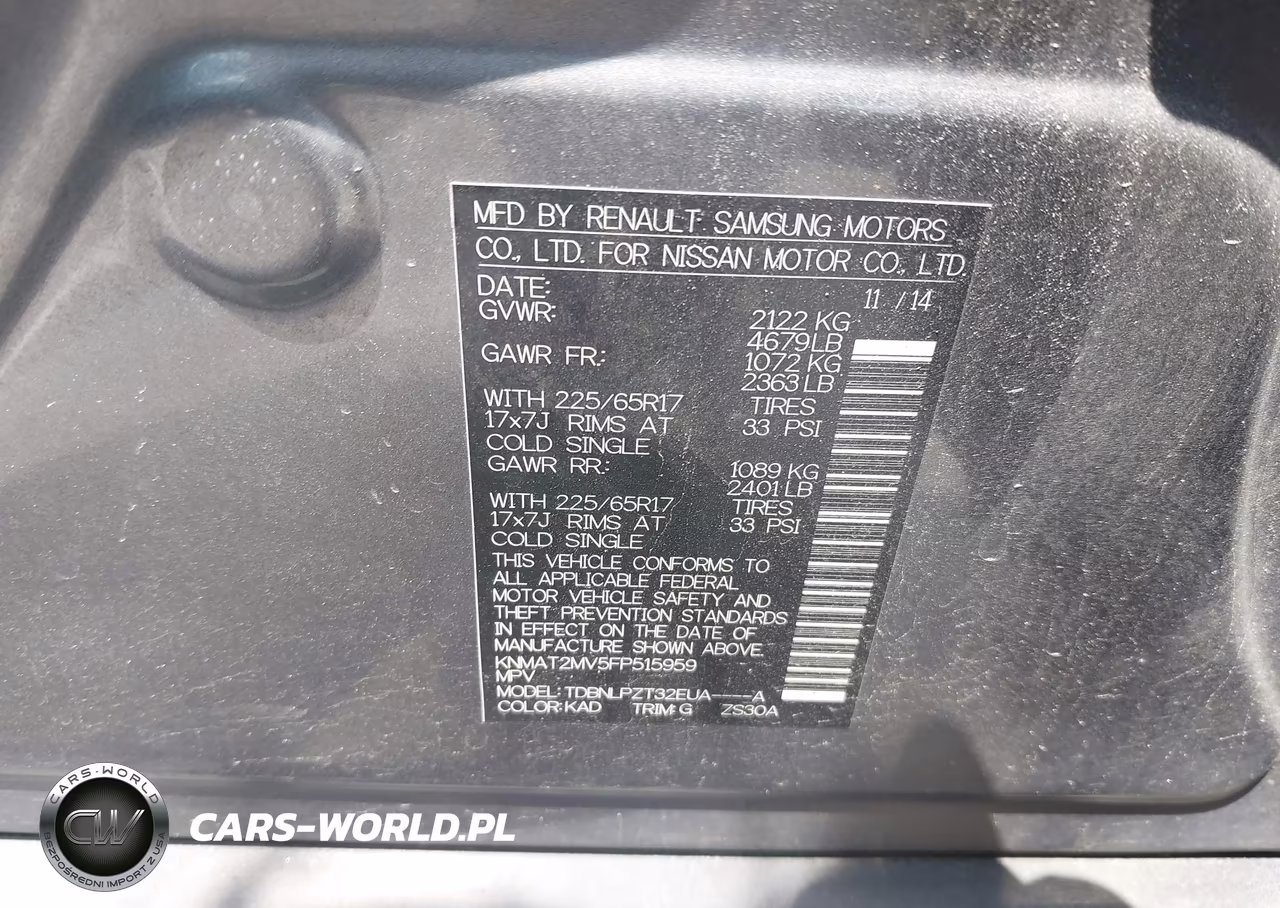 2015 Nissan Rogue S VIN:KNMAT2MV5FP515959 - 9