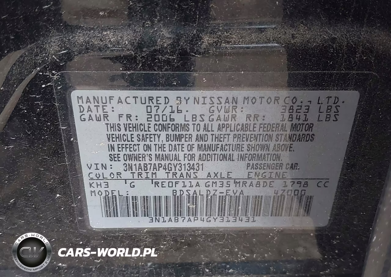 2016 Nissan Sentra Sv VIN:3N1AB7AP4GY313431 - 9