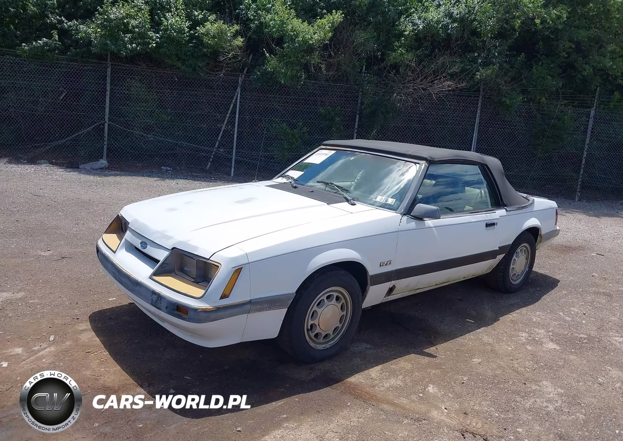 1986 Ford Mustang Lx-Gt VIN:1FABP27M6GF233628 - 2