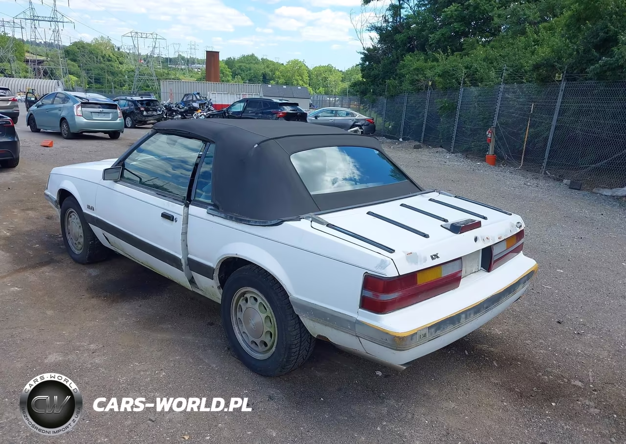 1986 Ford Mustang Lx-Gt VIN:1FABP27M6GF233628 - 3