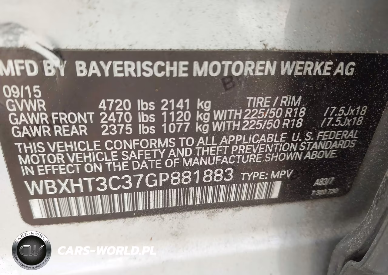 2016 BMW X1 xDrive28I VIN:WBXHT3C37GP881883 - 9