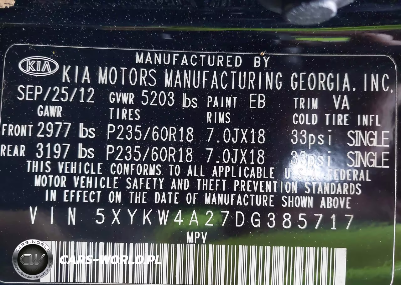 2013 Kia Sorento Sx VIN:5XYKW4A27DG385717 - 9