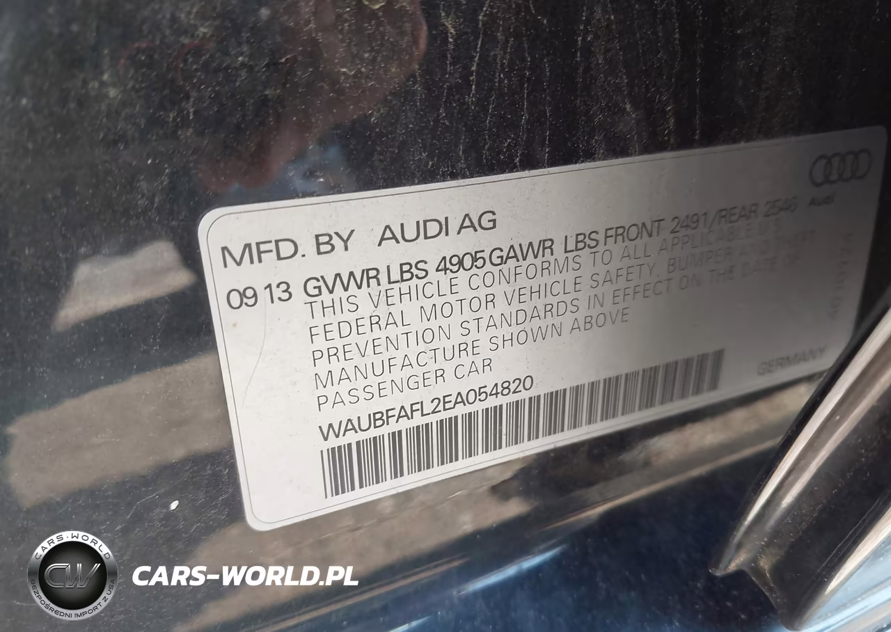 2014 Audi A4 2.0T Premium VIN:WAUBFAFL2EA054820 - 9