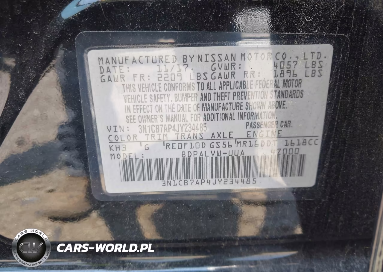 2018 Nissan Sentra Nismo VIN:3N1CB7AP4JY234485 - 9