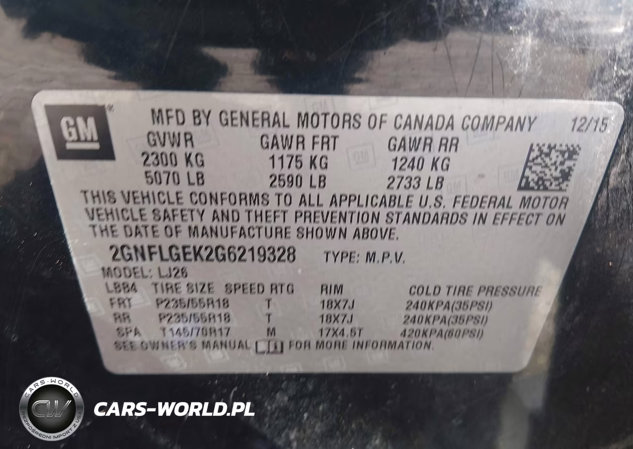 2016 Chevrolet Equinox Ltz VIN:2GNFLGEK2G6219328 - 9