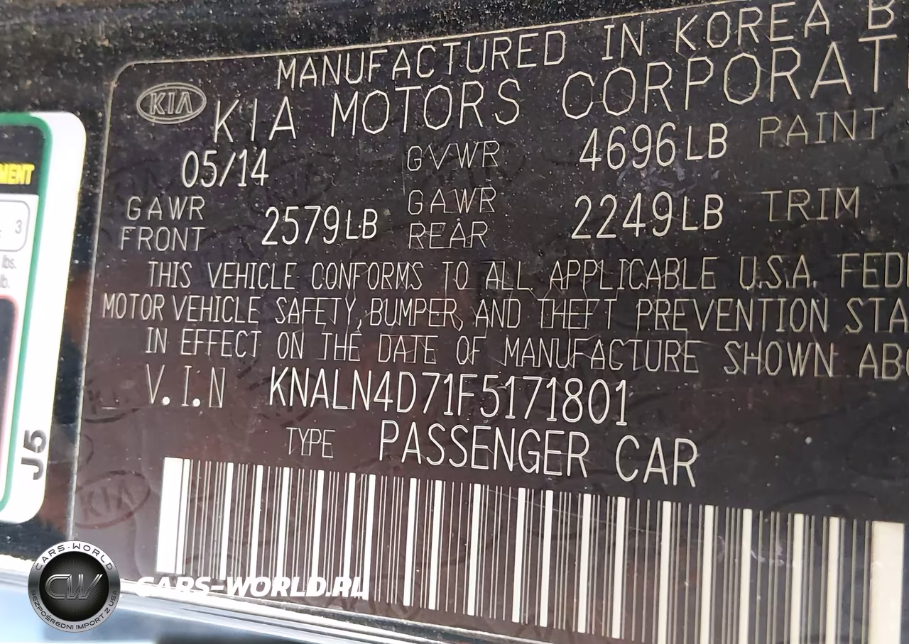 2015 Kia Cadenza Premium VIN:KNALN4D71F5171801 - 9