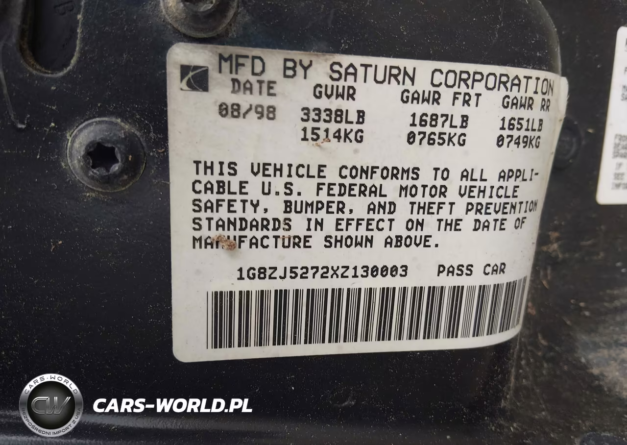 1999 Saturn Sl2 VIN:1G8ZJ5272XZ130003 - 9