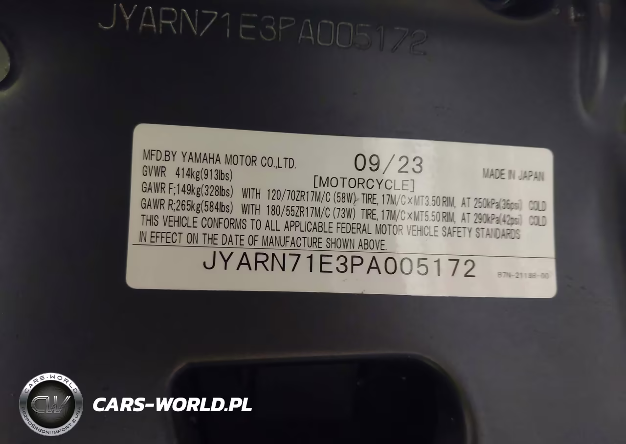 2023 Yamaha Mt09 VIN:JYARN71E3PA005172 - 10