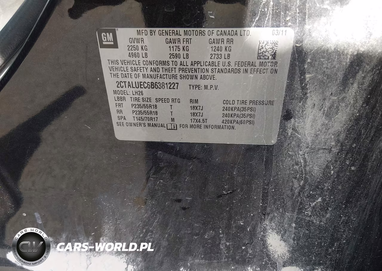 2011 GMC Terrain Slt-1 VIN:2CTALUEC6B6381227 - 9