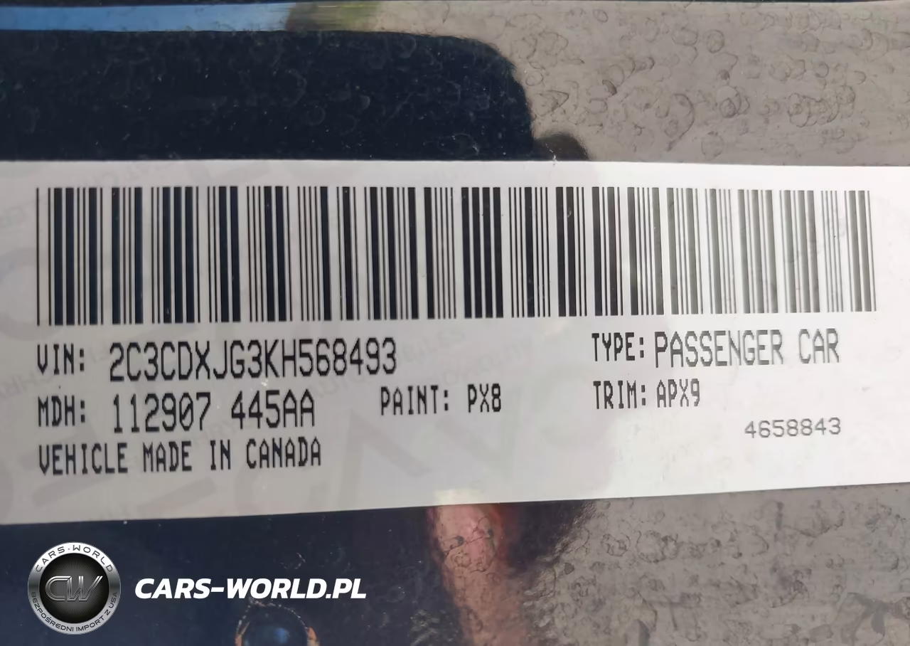 2019 Dodge Charger Sxt Awd VIN:2C3CDXJG3KH568493 - 9