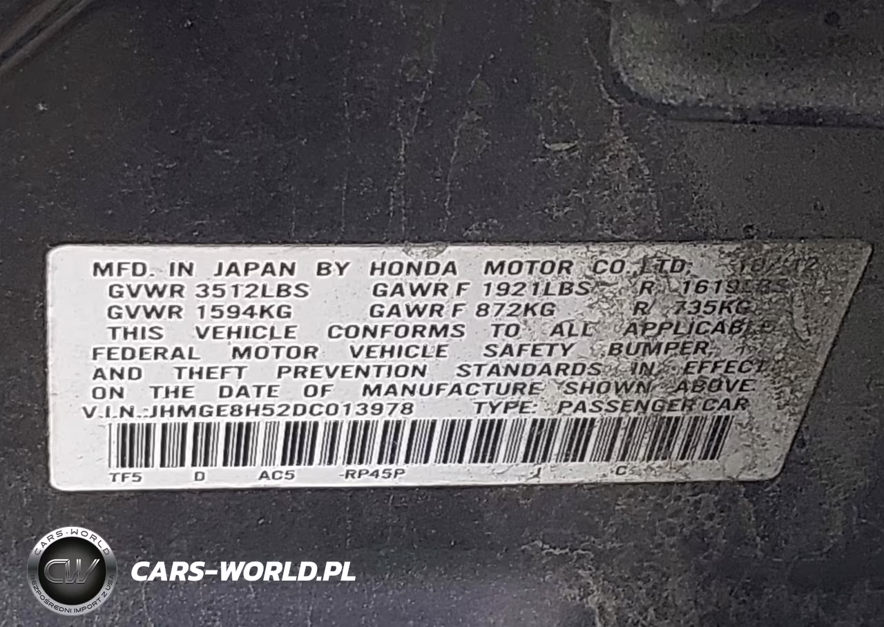 2013 Honda Fit Sport VIN:JHMGE8H52DC013978 - 9