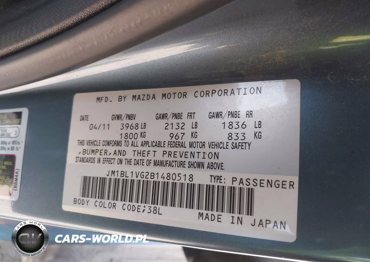 2011 Mazda Mazda3 I Touring VIN:JM1BL1VG2B1480518 - 9