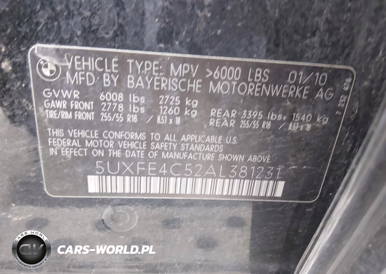 2010 BMW X5 xDrive30I VIN:5UXFE4C52AL381231 - 9