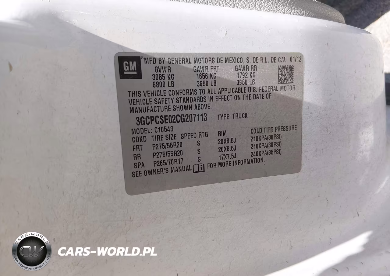 2012 Chevrolet Silverado 1500 Lt VIN:3GCPCSE02CG207113 - 9