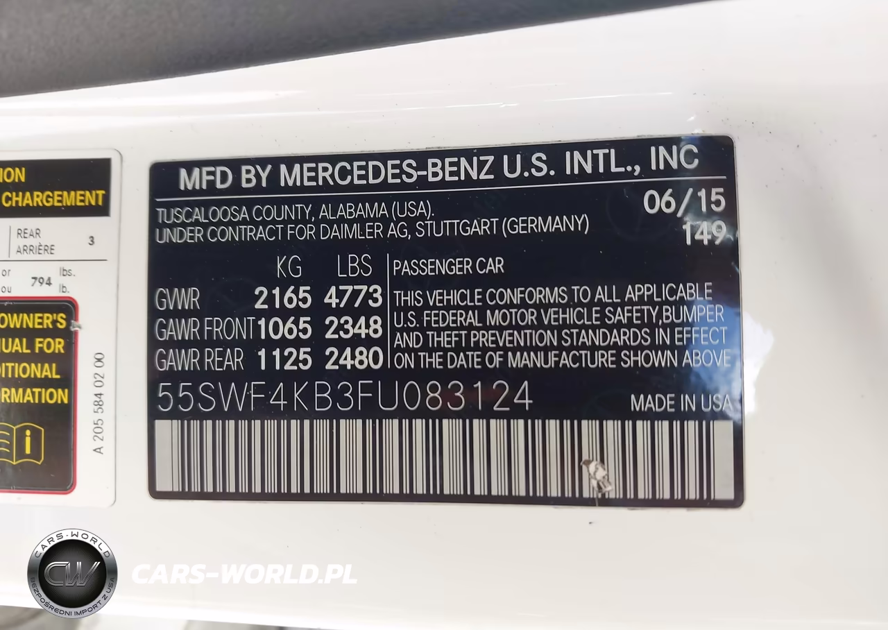 2015 Mercedes-Benz C 300 4Matic VIN:55SWF4KB3FU083124 - 9
