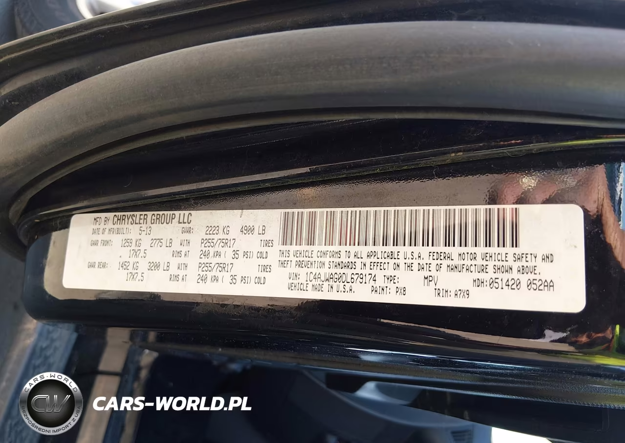2013 Jeep Wrangler Sport VIN:1C4AJWAG0DL679174 - 9