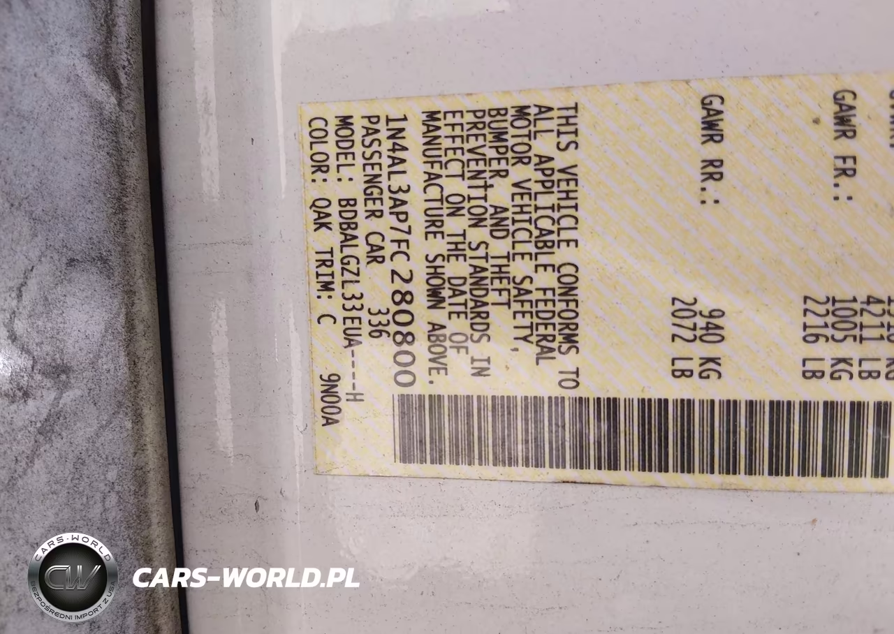 2015 Nissan Altima 2.5 S VIN:1N4AL3AP7FC280800 - 9