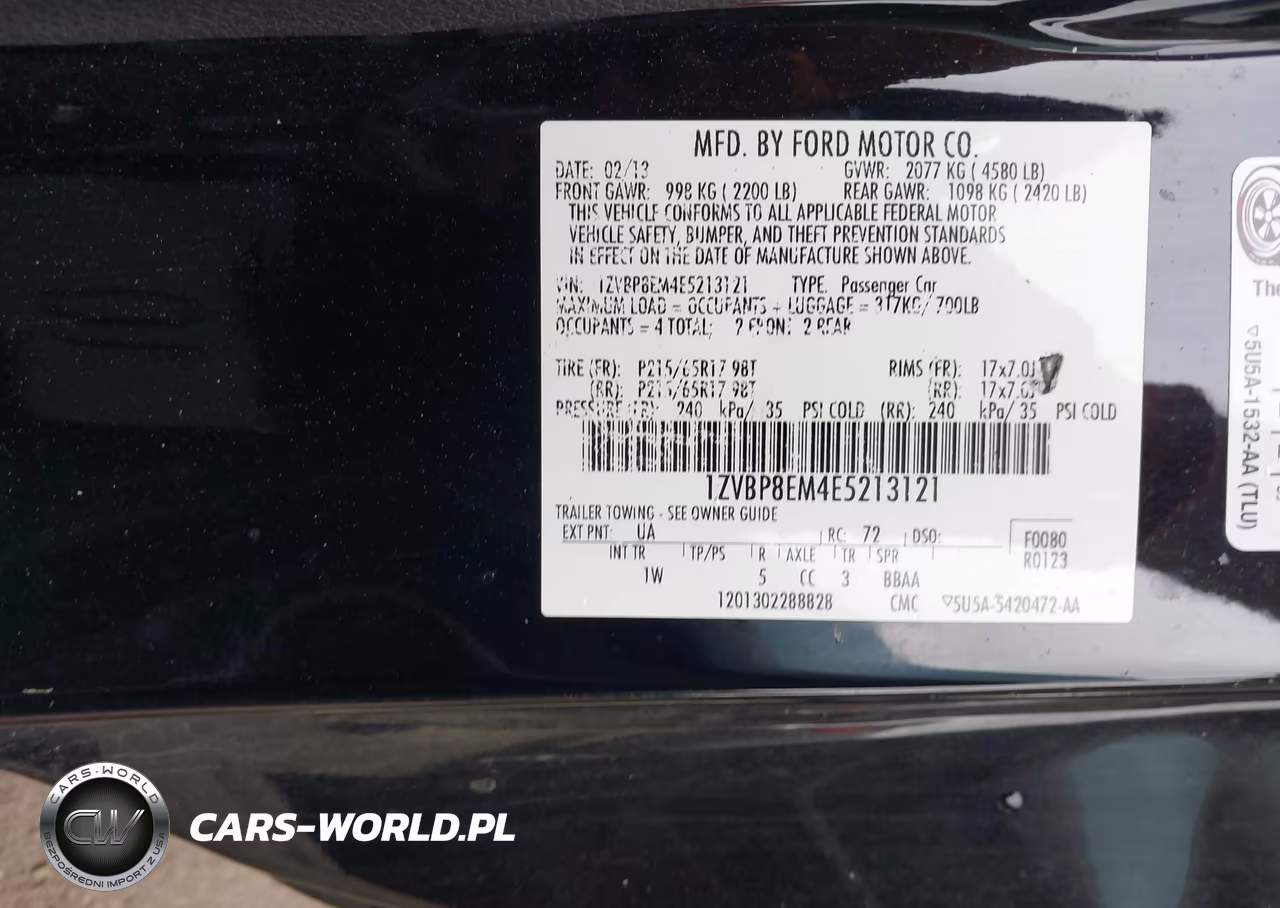2014 Ford Mustang V6 VIN:1ZVBP8EM4E5213121 - 9