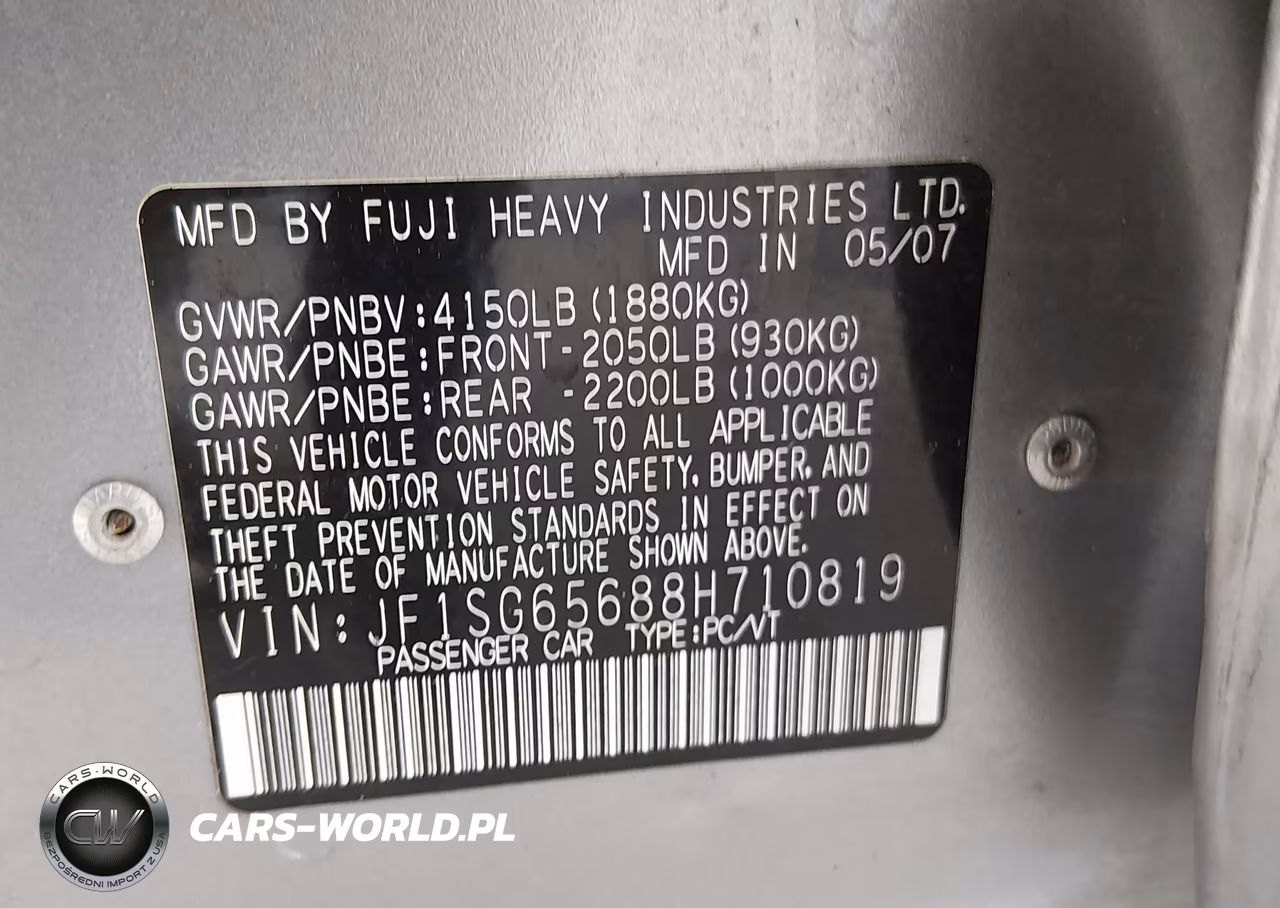 2008 Subaru Forester 2.5X VIN:JF1SG65688H710819 - 9