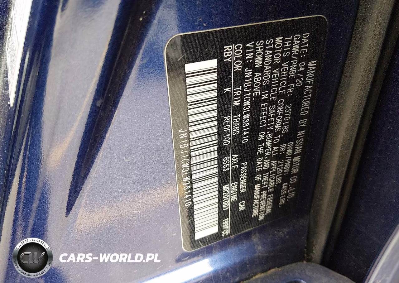 2020 Nissan Rogue Sport Sv Awd Xtronic Cvt VIN:JN1BJ1CW3LW381410 - 9