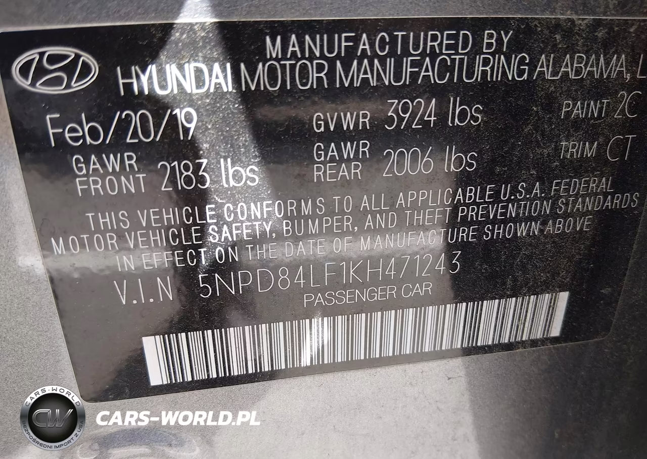 2019 Hyundai Elantra Sel VIN:5NPD84LF1KH471243 - 9
