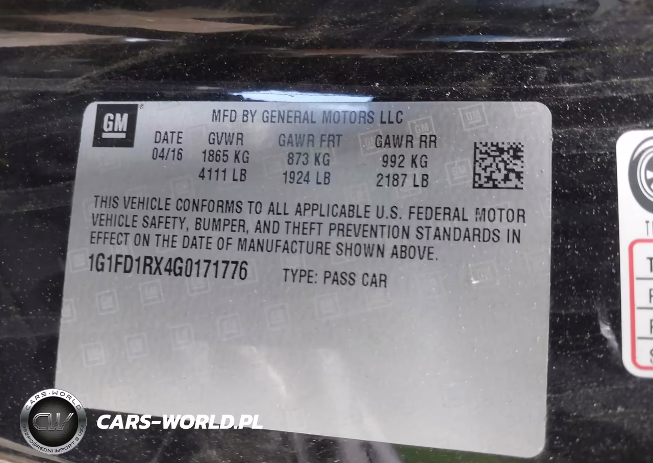 2016 Chevrolet Camaro 2Lt VIN:1G1FD1RX4G0171776 - 9