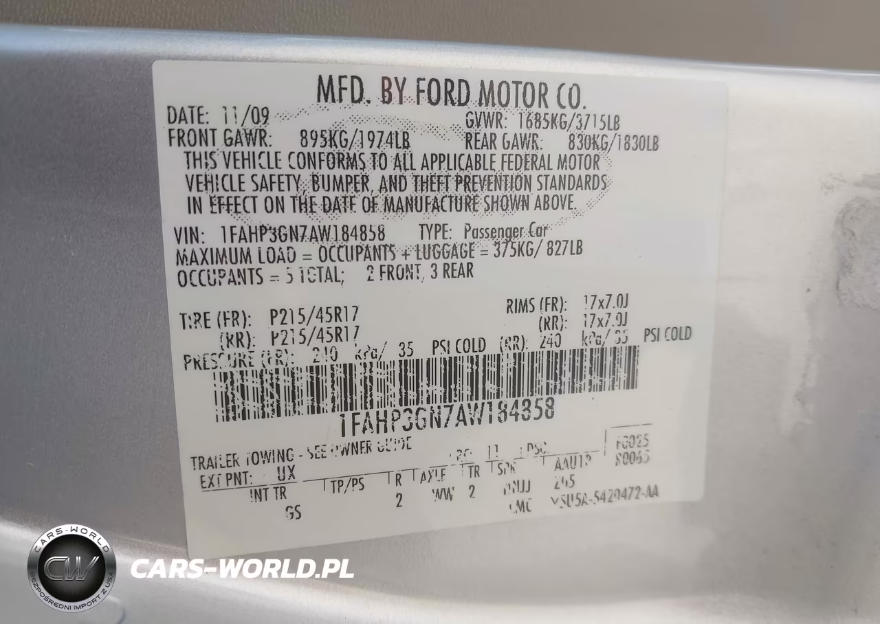 2010 Ford Focus Ses VIN:1FAHP3GN7AW184858 - 9