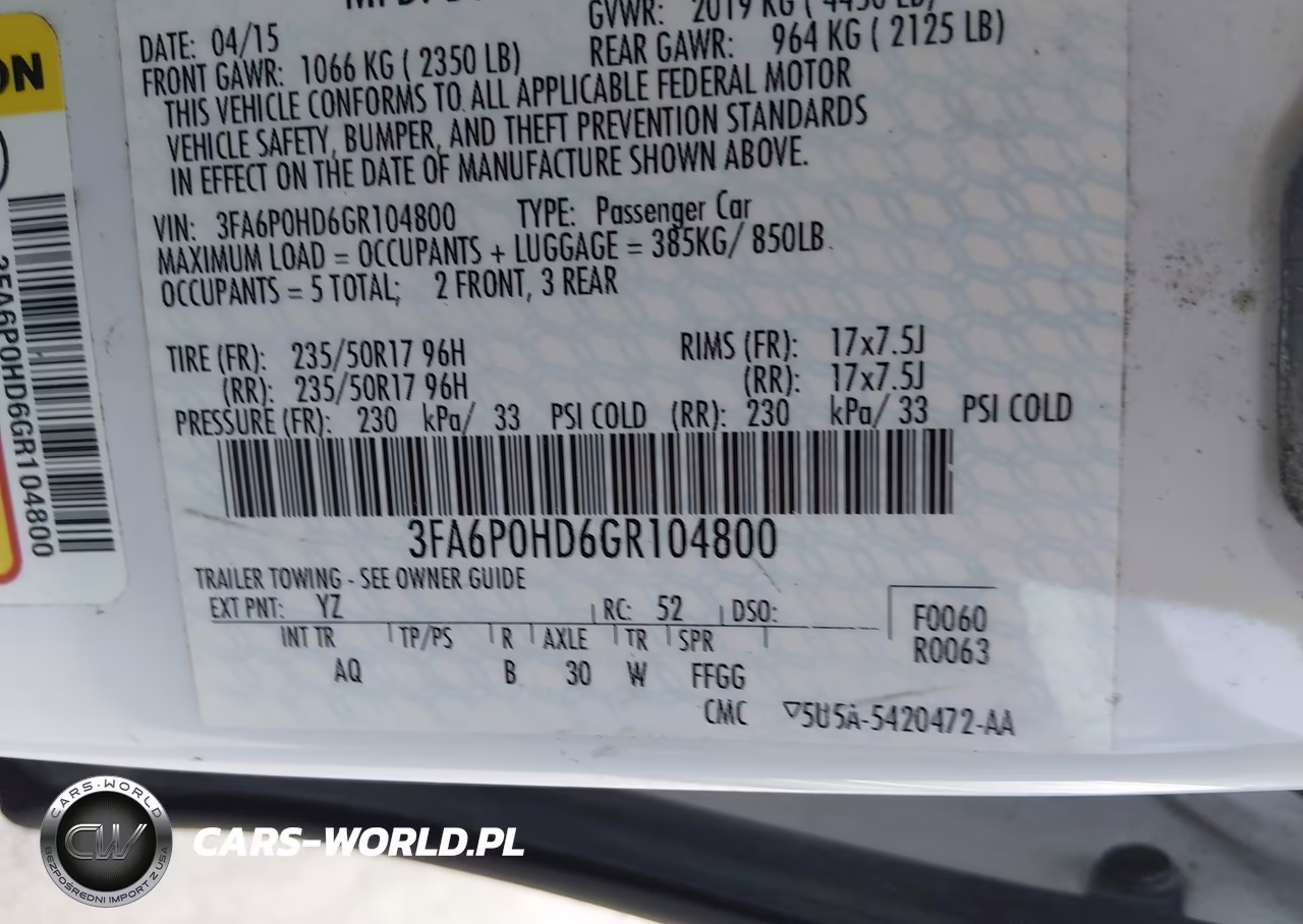 2016 Ford Fusion Se VIN:3FA6P0HD6GR104800 - 9
