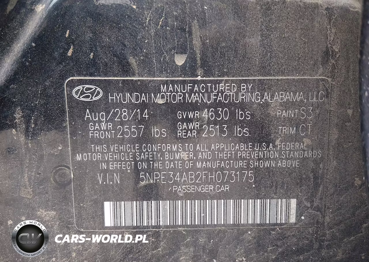 2015 Hyundai Sonata Sport 2.0T VIN:5NPE34AB2FH073175 - 9