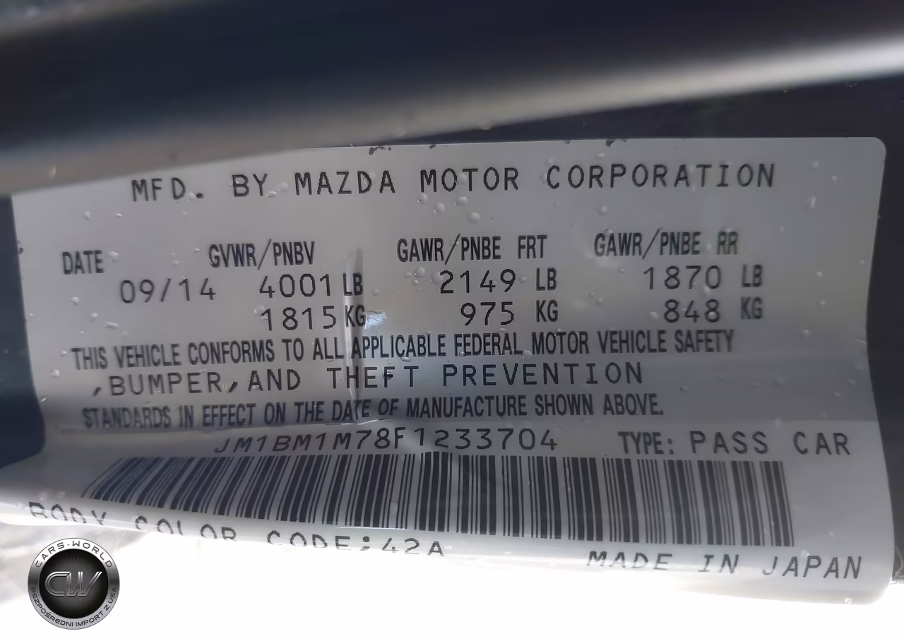 2015 Mazda Mazda3 I Grand Touring VIN:JM1BM1M78F1233704 - 9