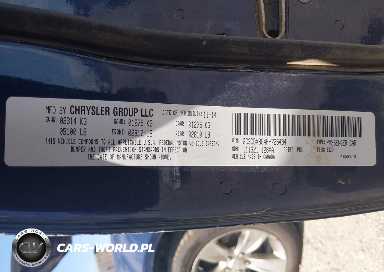 2015 Dodge Charger Se VIN:2C3CDXBG4FH725484 - 9