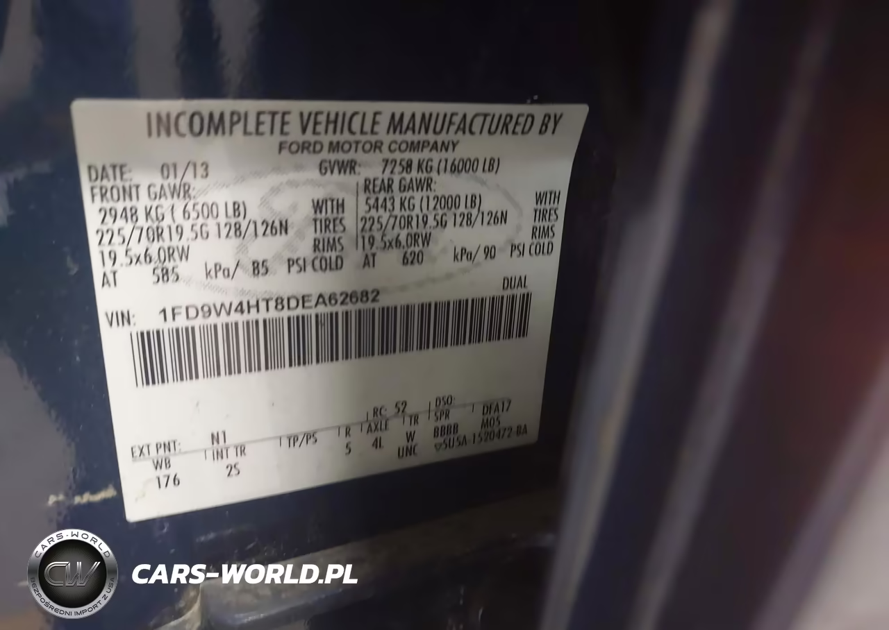 2013 Ford F-450 Chassis Xl VIN:1FD9W4HT8DEA62682 - 9