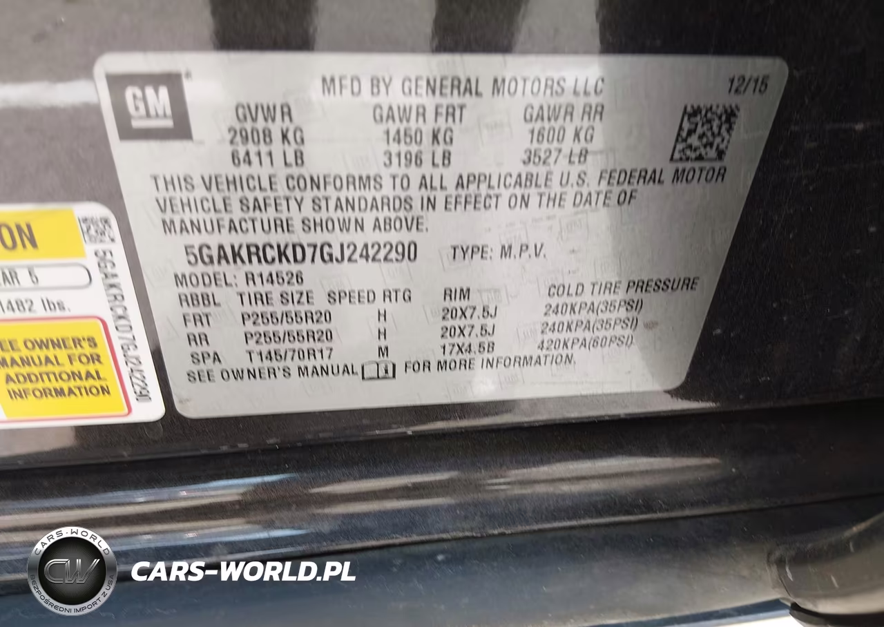 2016 Buick Enclave Premium VIN:5GAKRCKD7GJ242290 - 9