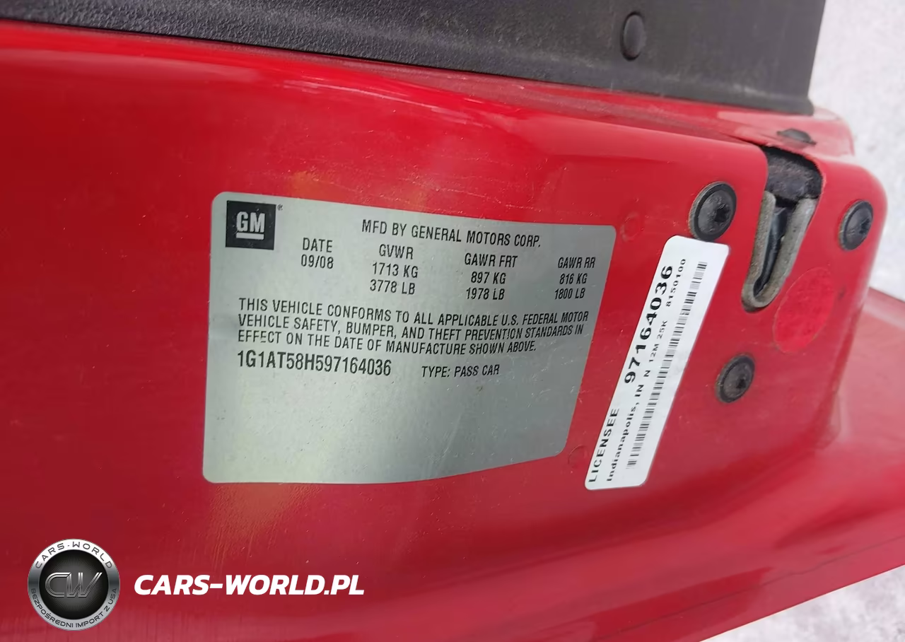 2009 Chevrolet Cobalt Lt VIN:1G1AT58H597164036 - 9