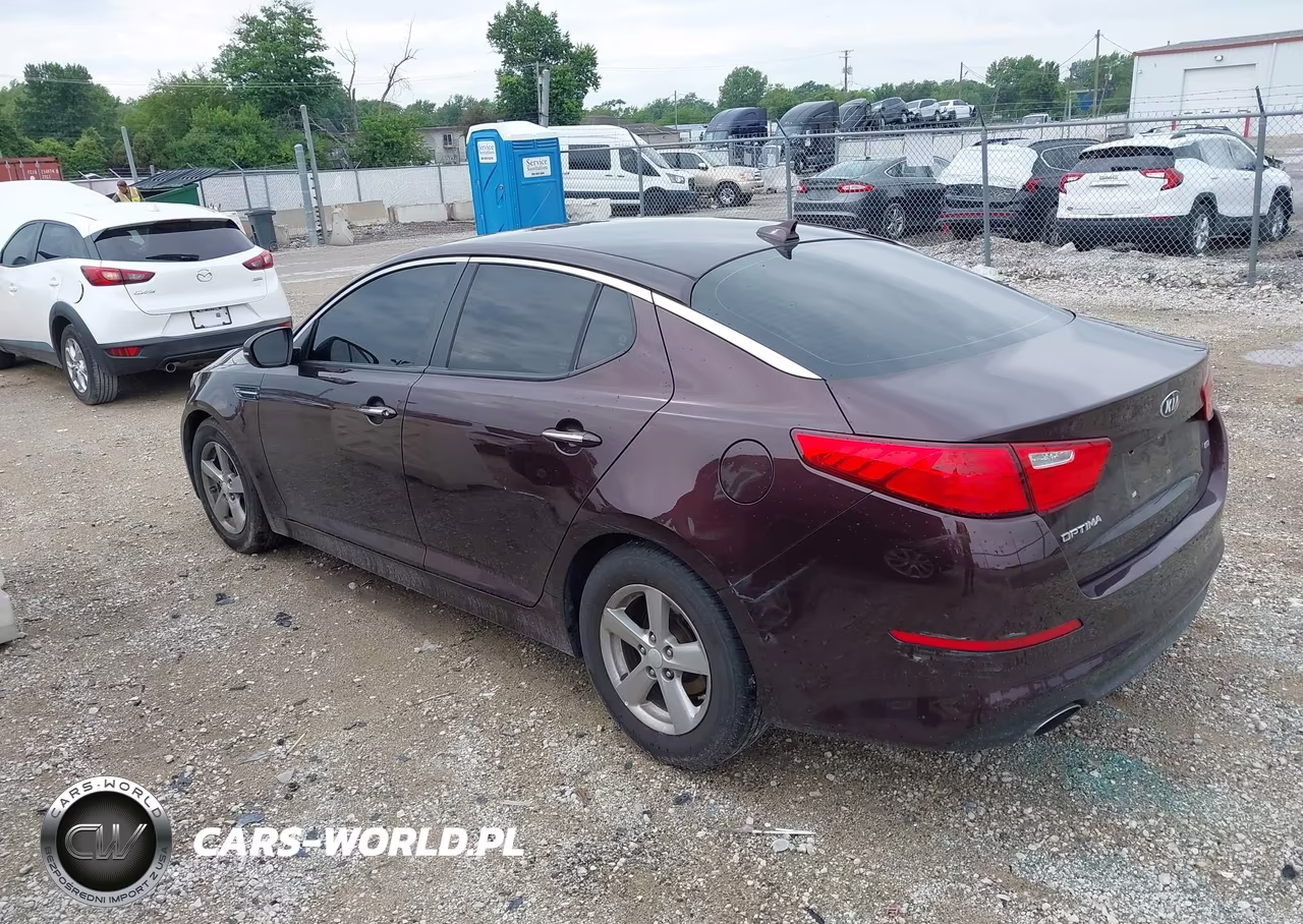 2015 Kia Optima Lx VIN:5XXGM4A76FG394343 - 3