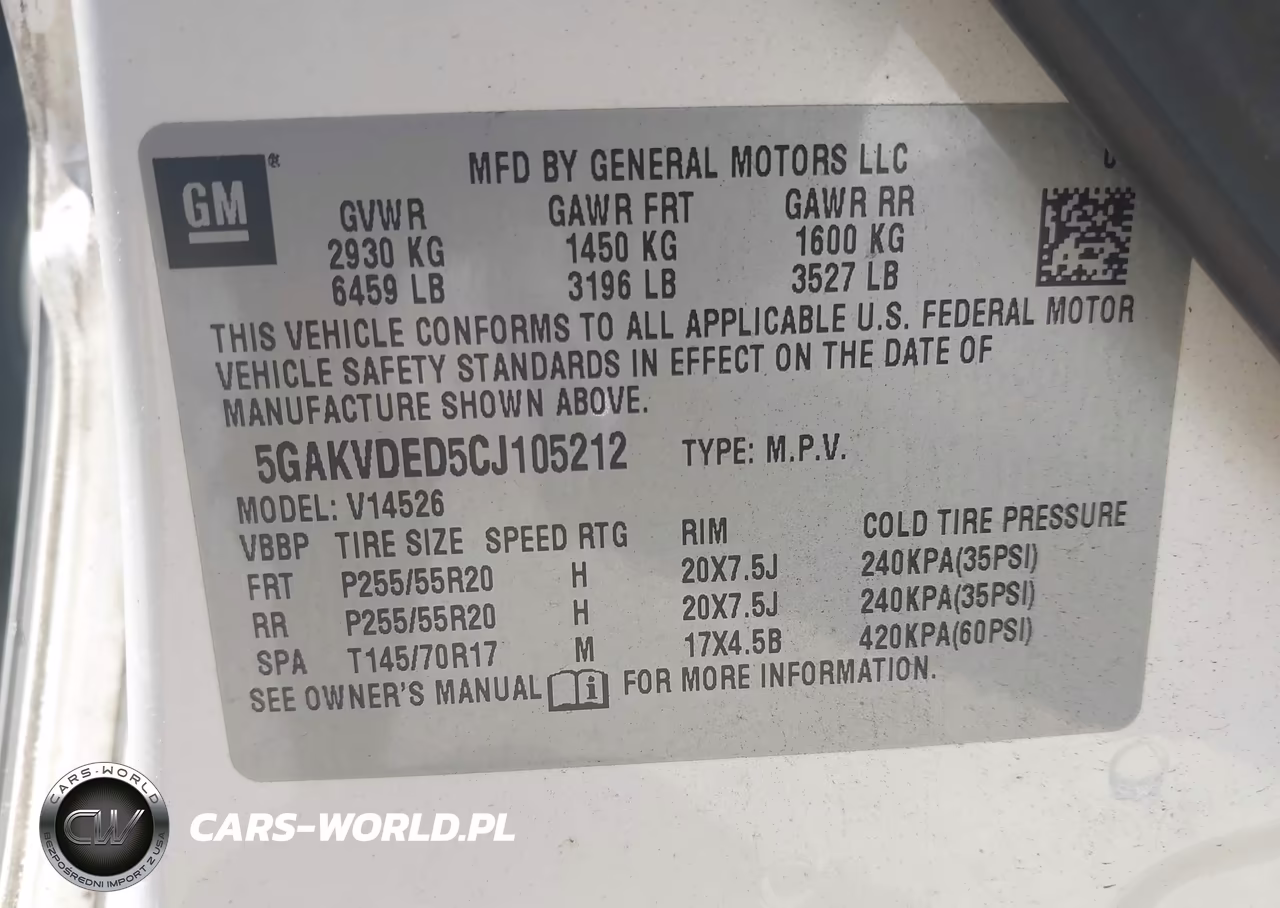 2012 Buick Enclave Premium VIN:5GAKVDED5CJ105212 - 9