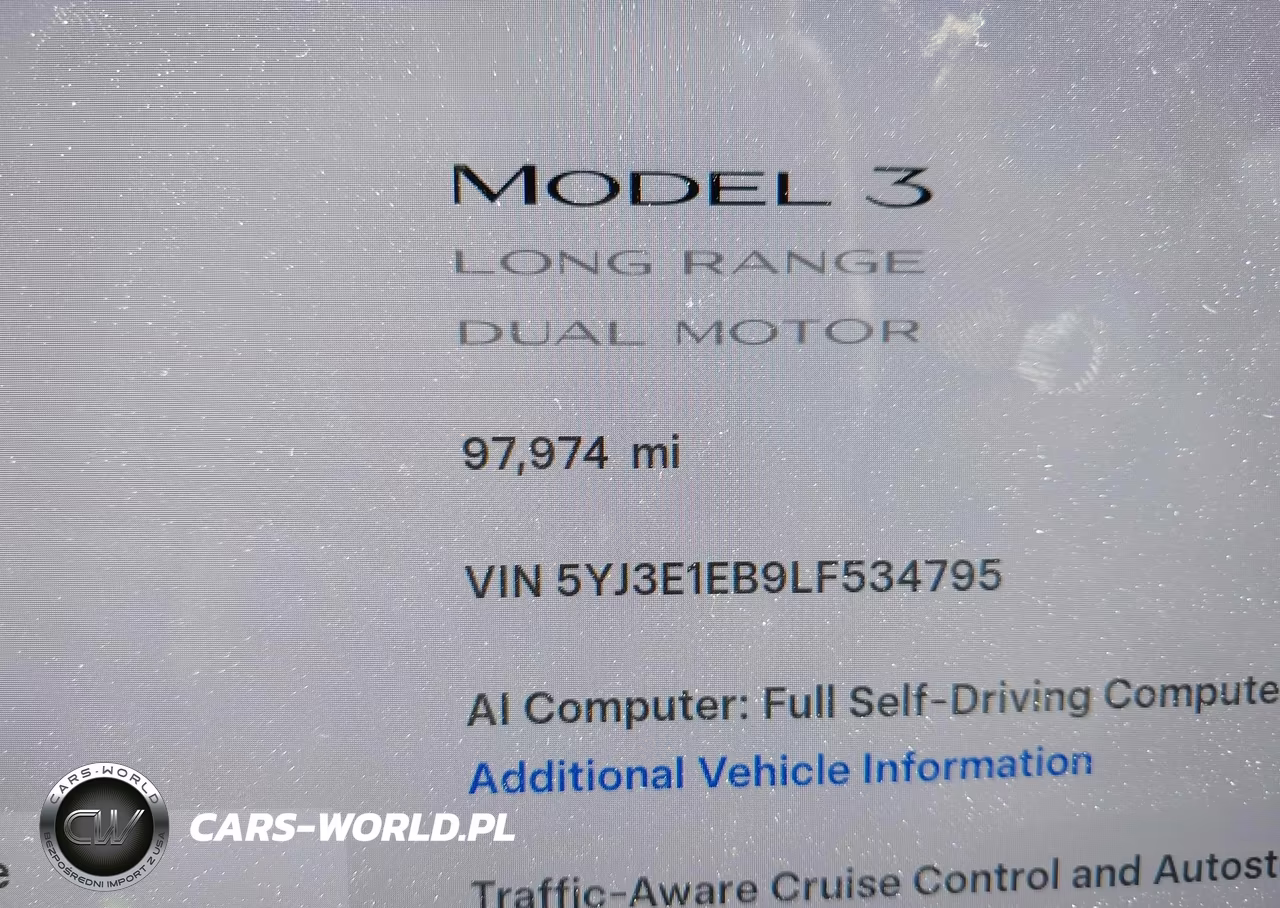 2020 Tesla Model 3 Long Range Dual Motor All-Wheel Drive VIN:5YJ3E1EB9LF534795 - 14