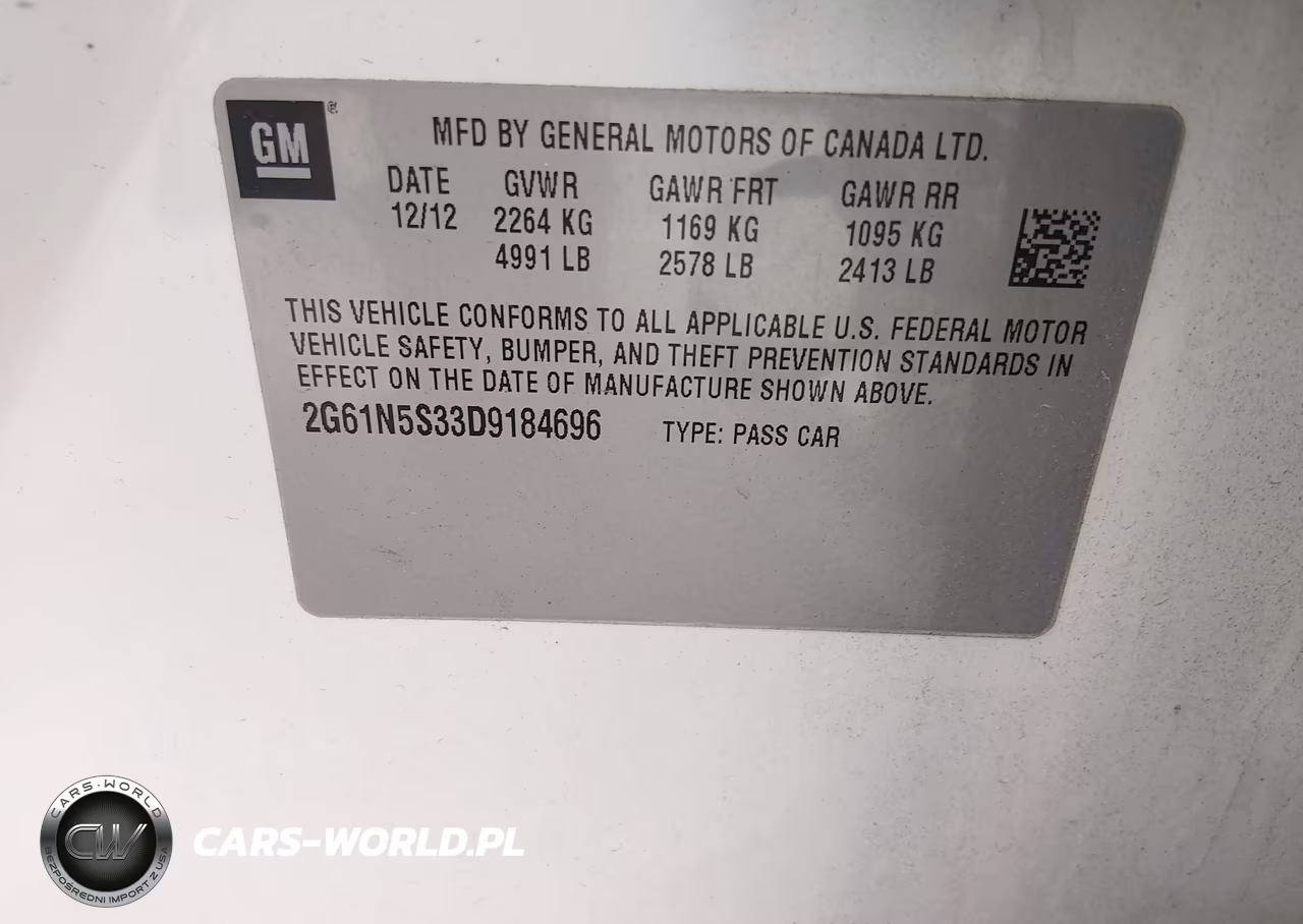 2013 Cadillac Xts Standard VIN:2G61N5S33D9184696 - 9