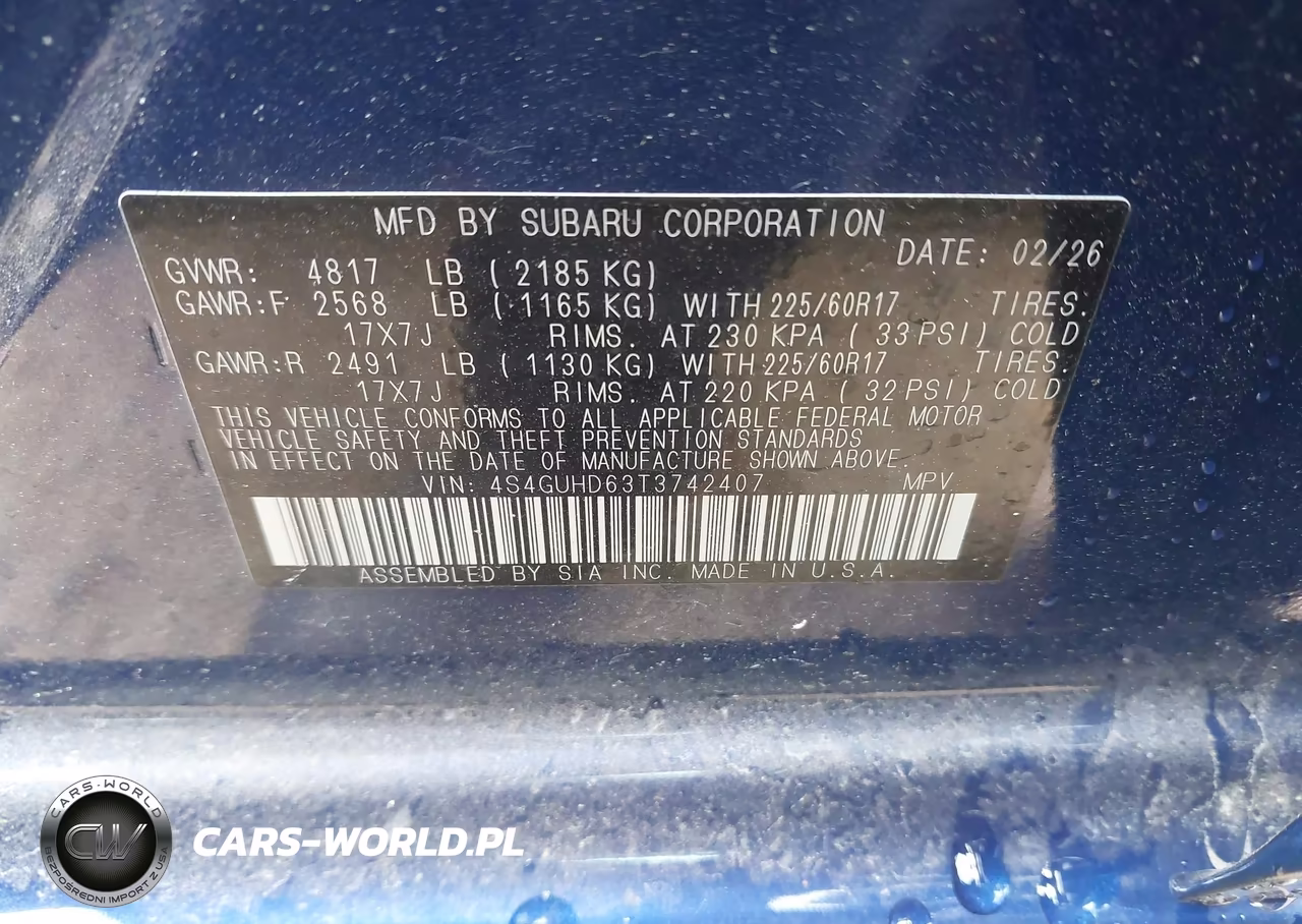 2026 Subaru Crosstrek Premium VIN:4S4GUHD63T3742407 - 9