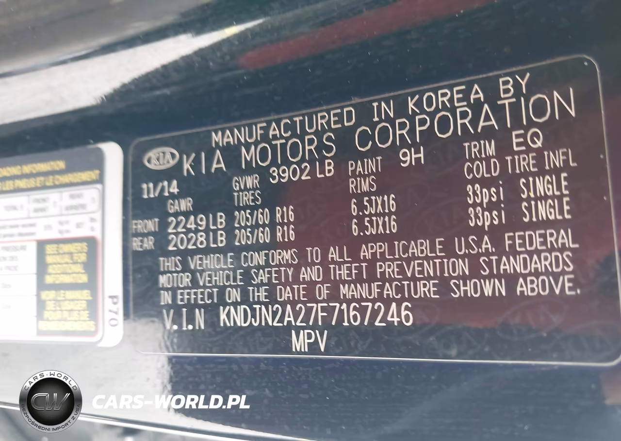 2015 Kia Soul VIN:KNDJN2A27F7167246 - 9