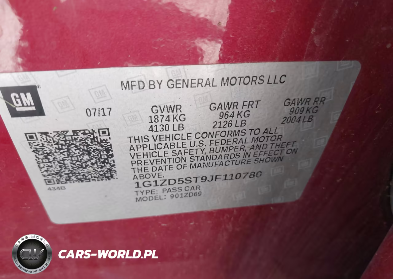 2018 Chevrolet Malibu Lt VIN:1G1ZD5ST9JF110780 - 9
