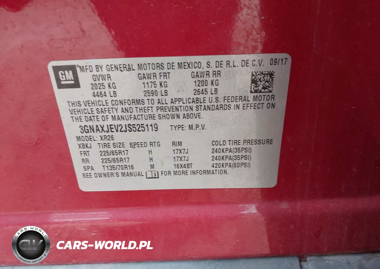 2018 Chevrolet Equinox Lt VIN:3GNAXJEV2JS525119 - 9