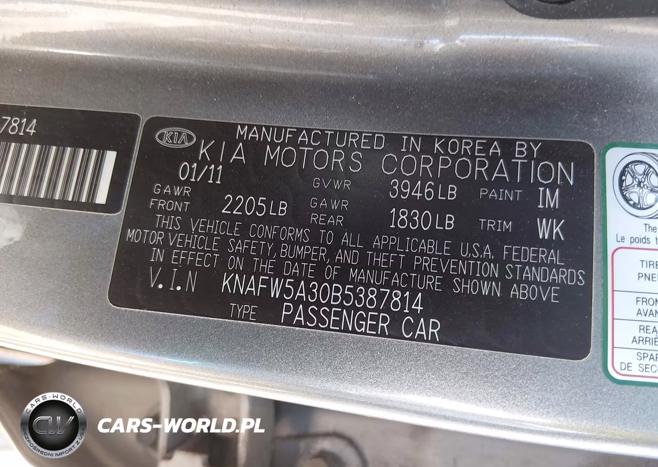 2011 Kia Forte Sx VIN:KNAFW5A30B5387814 - 9
