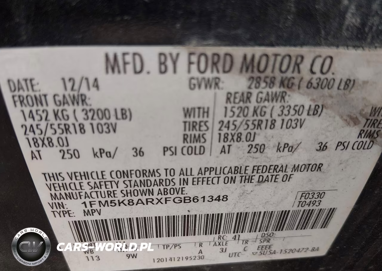 2026 Ford Police Interceptor Utility VIN:1FM5K8AB2TGA76227 - 9