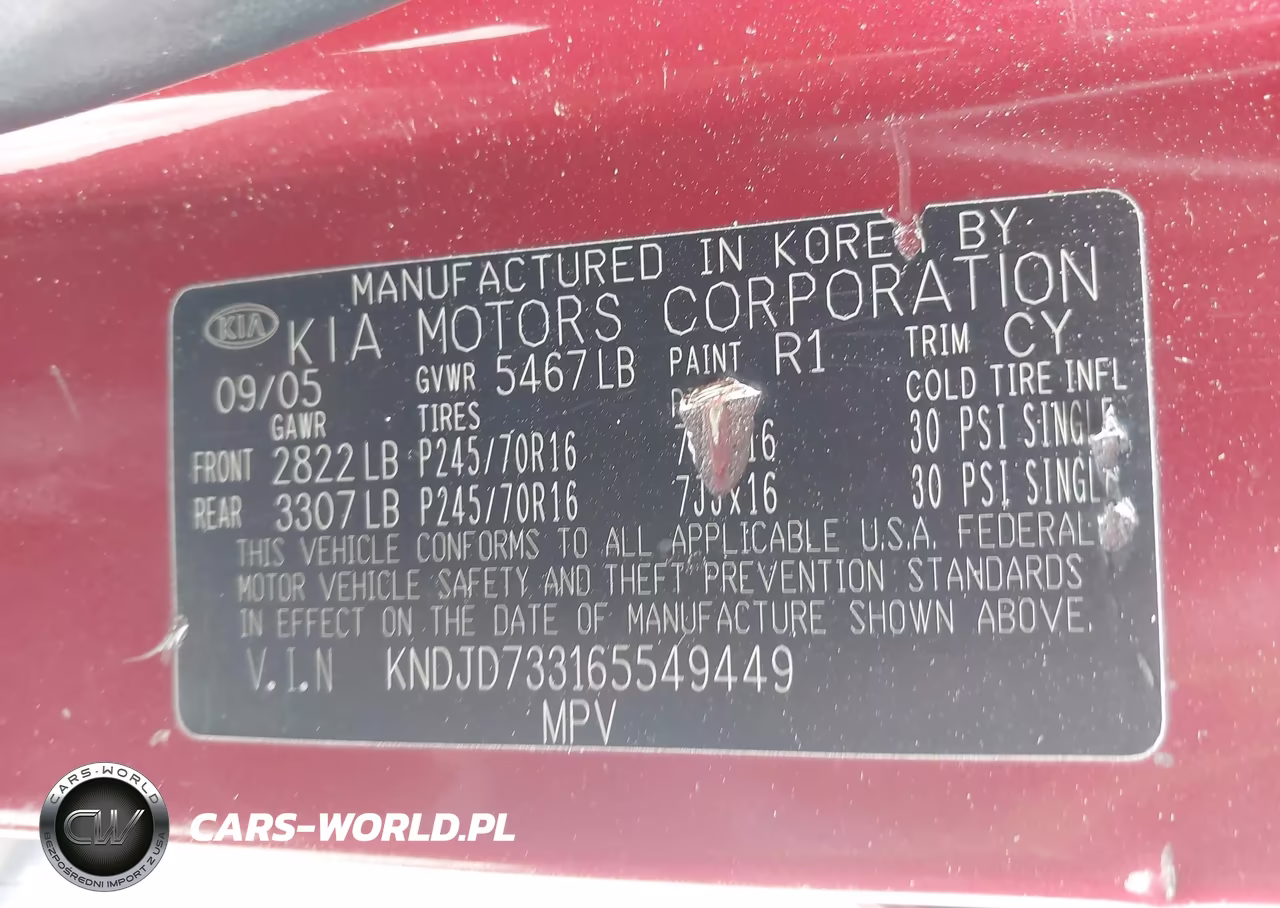 2006 Kia Sorento Ex-Lx VIN:KNDJD733165549449 - 9