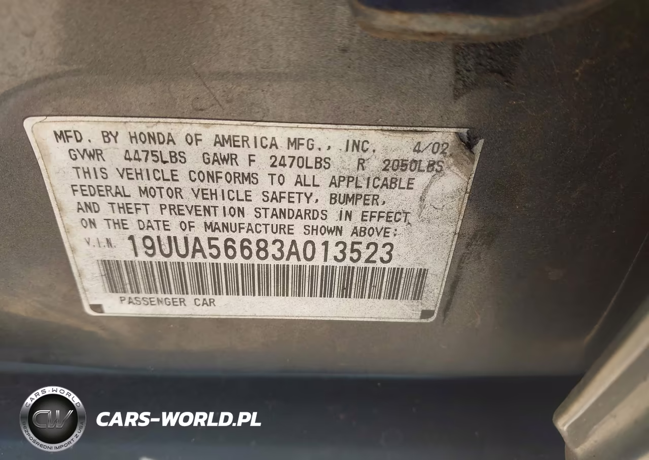 2003 Acura Tl 3.2 VIN:19UUA56683A013523 - 9