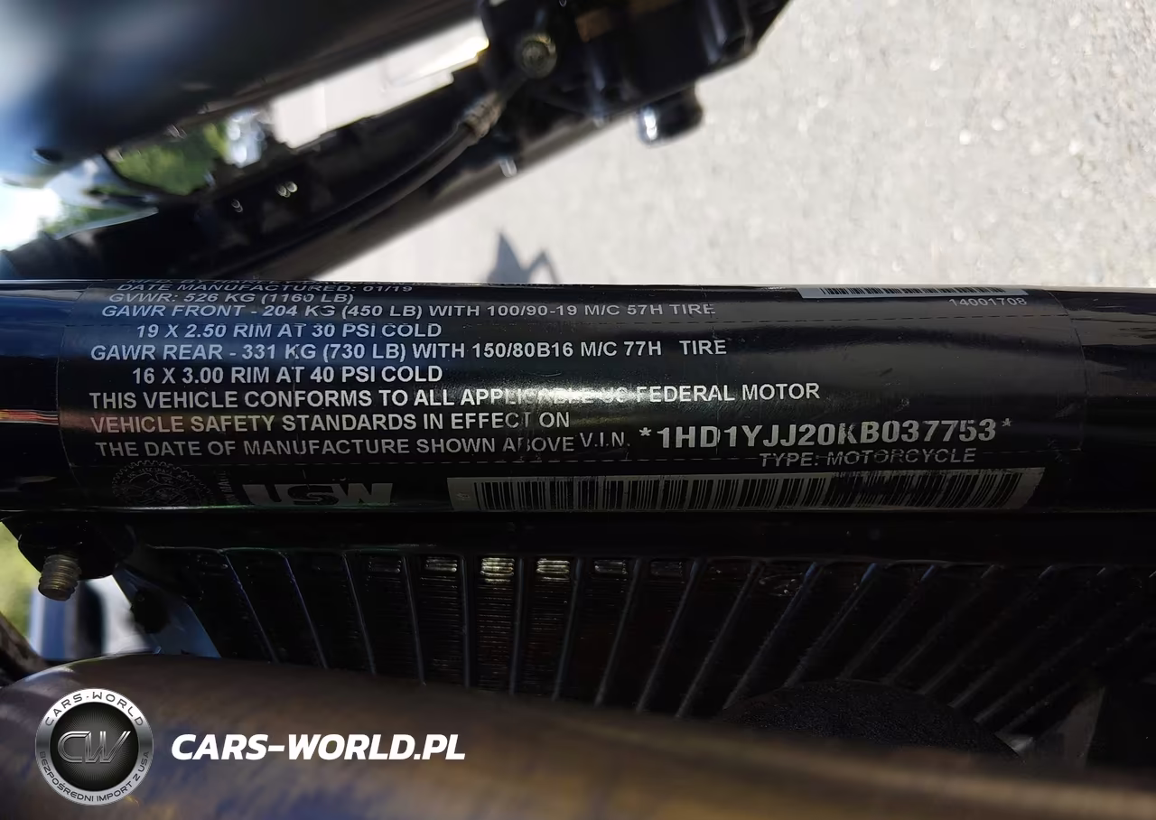 2019 Harley-Davidson Fxbb VIN:1HD1YJJ20KB037753 - 10