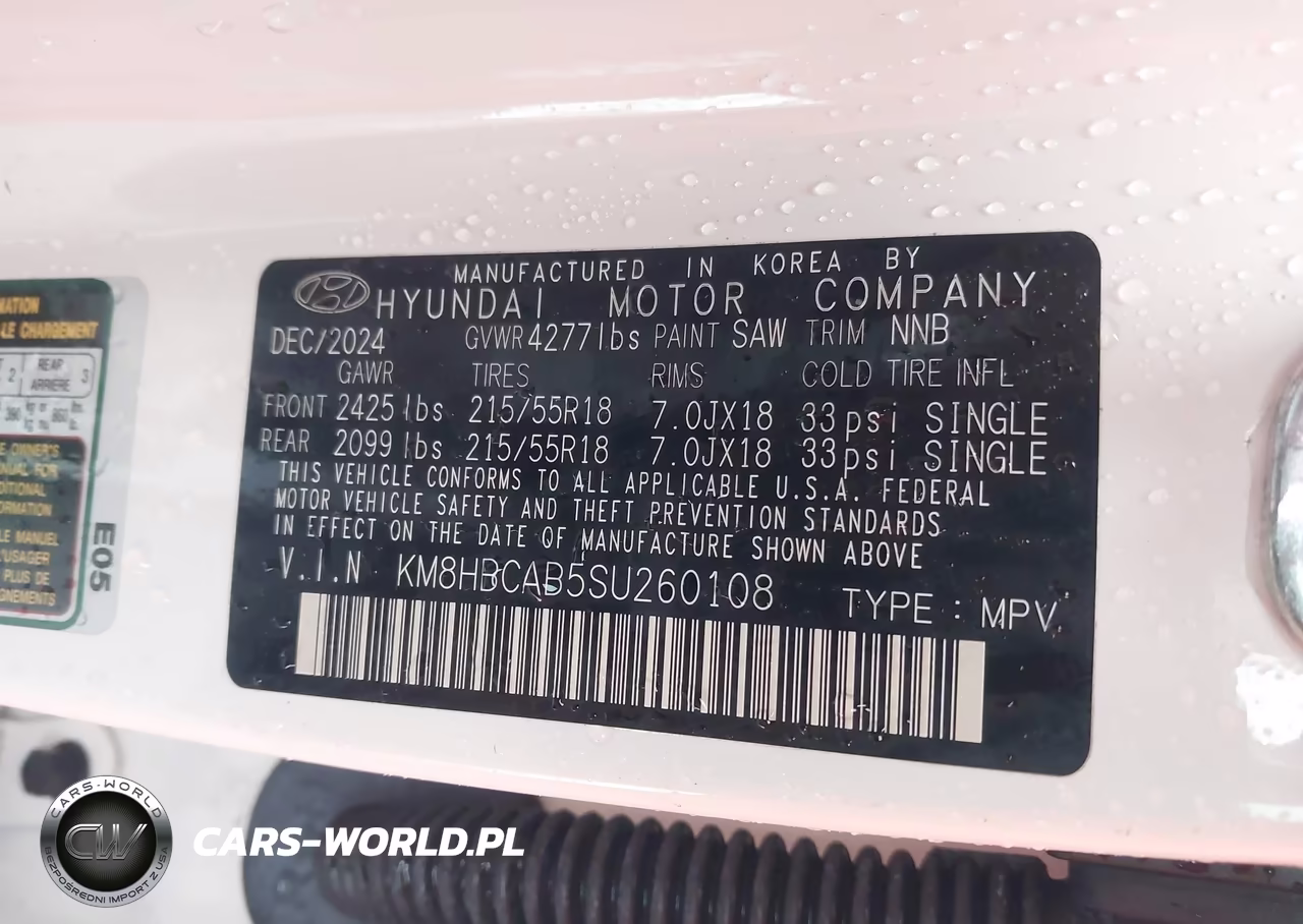 2025 Hyundai Kona Sel VIN:KM8HBCAB5SU260108 - 9